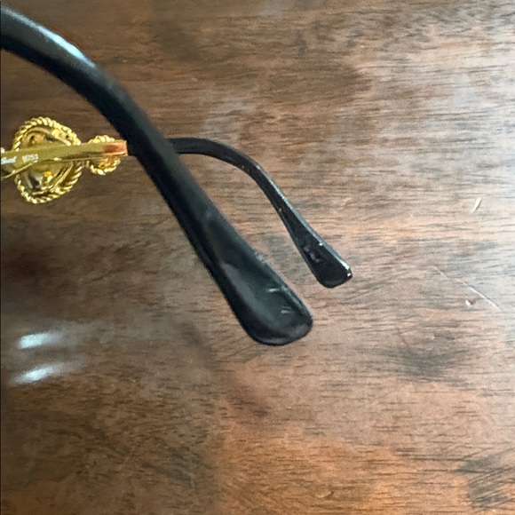 MOSCHINO BY PERSOL Vintage M253 Jeweled Sunglasses - Blue & Gold - Picture 10 of 12